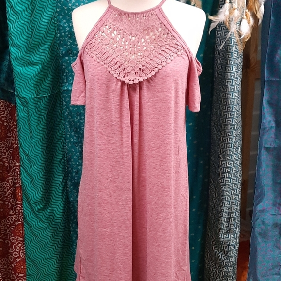 Women's light mauve dress - Picture 1 of 4
